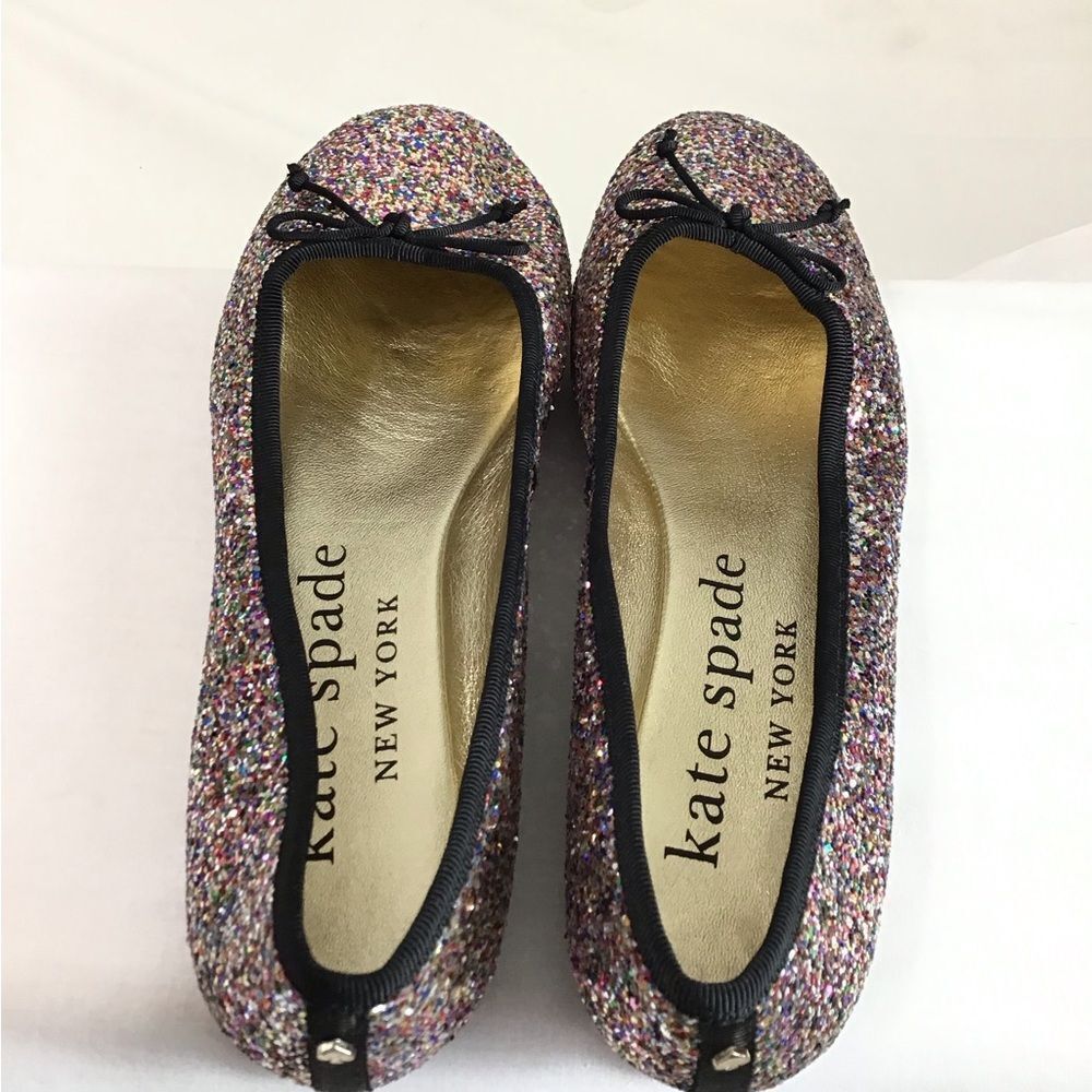 kate spade Glitter Honey Ballet Flat Shoes Size 8.5 - Picture 8 of 11